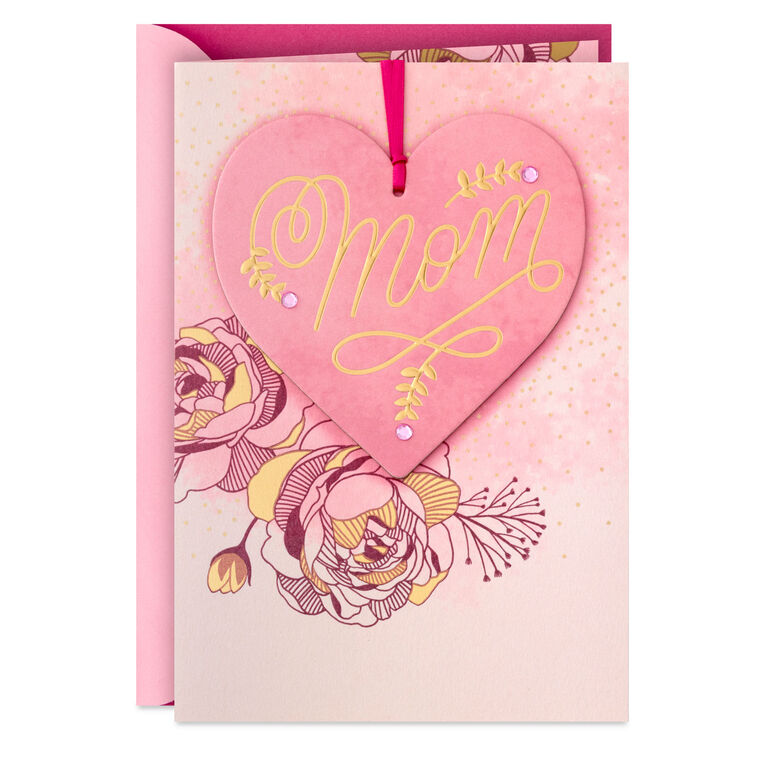 hallmark Grateful Heart Mom Birthday Card With Decoration