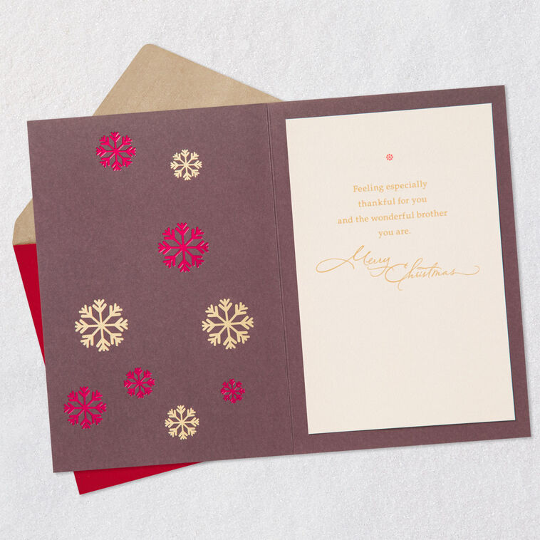 Hallmark Grateful Hearts Christmas Card For Brother