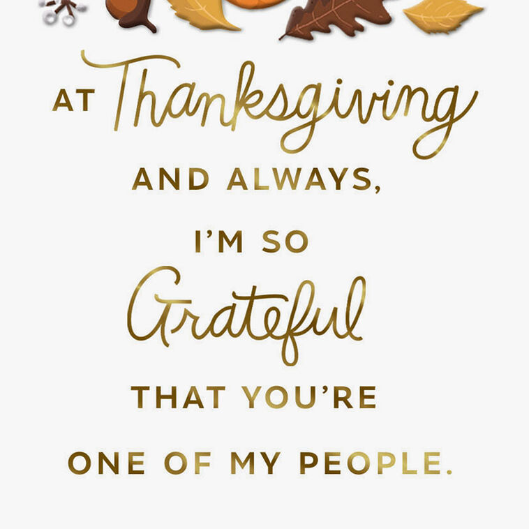 Hallmark Grateful You're One Of My People Thanksgiving Card