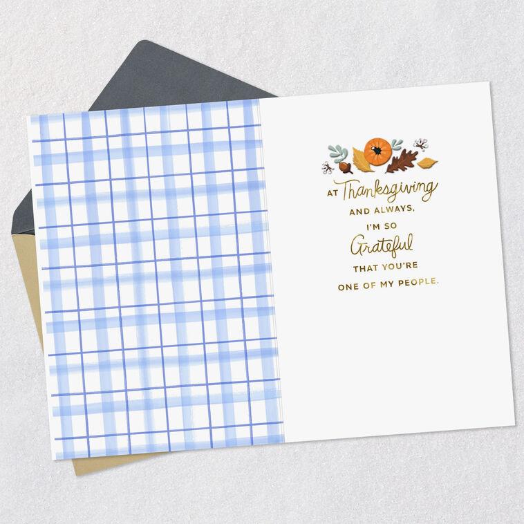 Hallmark Grateful You're One Of My People Thanksgiving Card