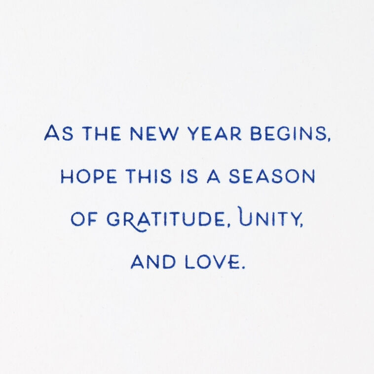Hallmark Gratitude Unity And Love Rosh Hashanah Card