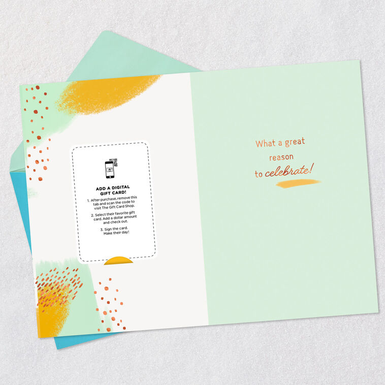 Hallmark Great Reason To Celebrate Gift Card Greeting Congratulations Card