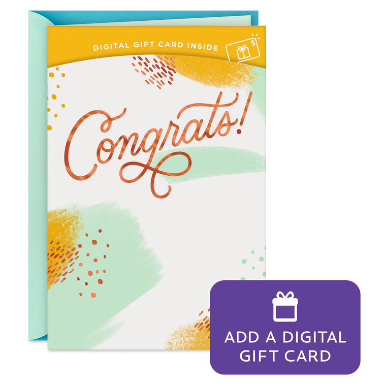 hallmark Great Reason to Celebrate Gift Card Greeting Congratulations Card