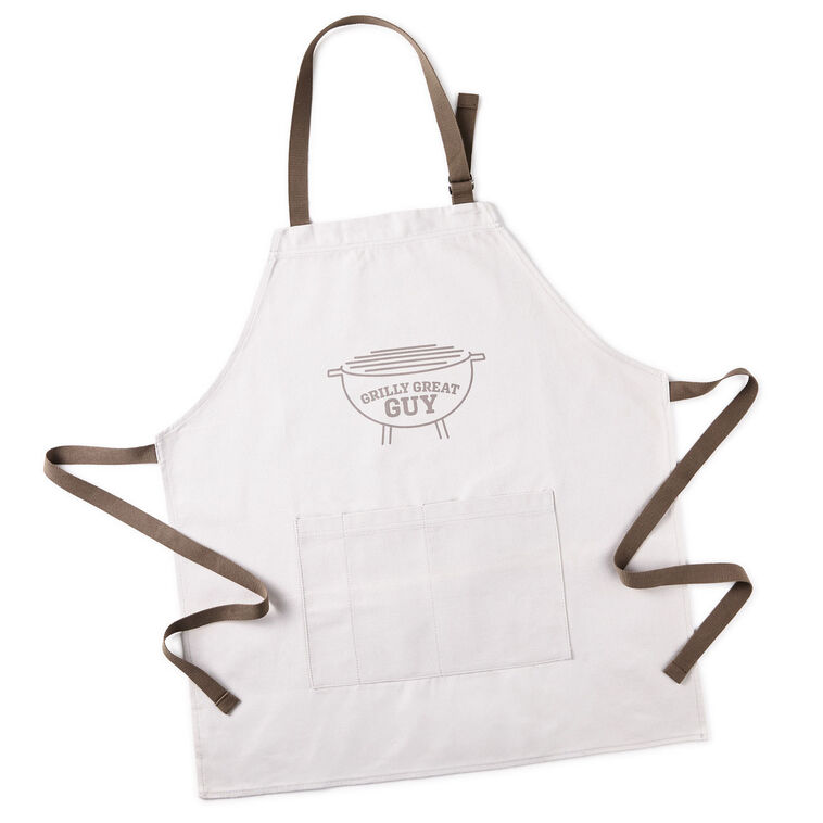 Hallmark Grilly Great Guy Adult Apron Handprint Kit