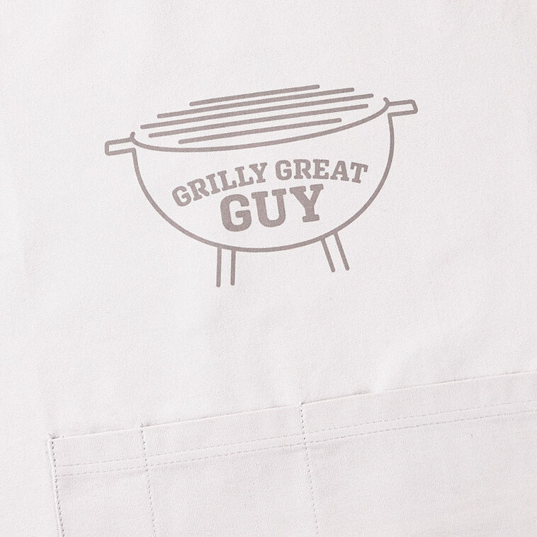 Hallmark Grilly Great Guy Adult Apron Handprint Kit