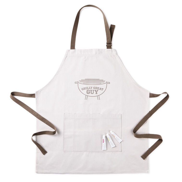 hallmark Grilly Great Guy Adult Apron Handprint Kit
