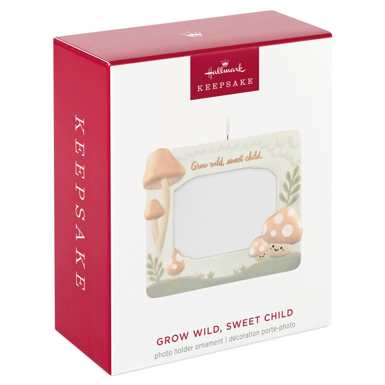 Hallmark Grow Wild Sweet Child Porcelain Photo Frame Ornament
