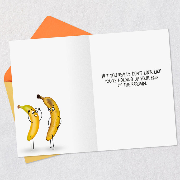 Hallmark Growing Old Bananas Funny Romantic Birthday Card For Wife