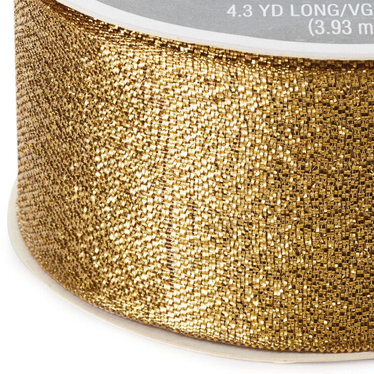 Hallmark 1 1/2" Gold Metallic Ribbon