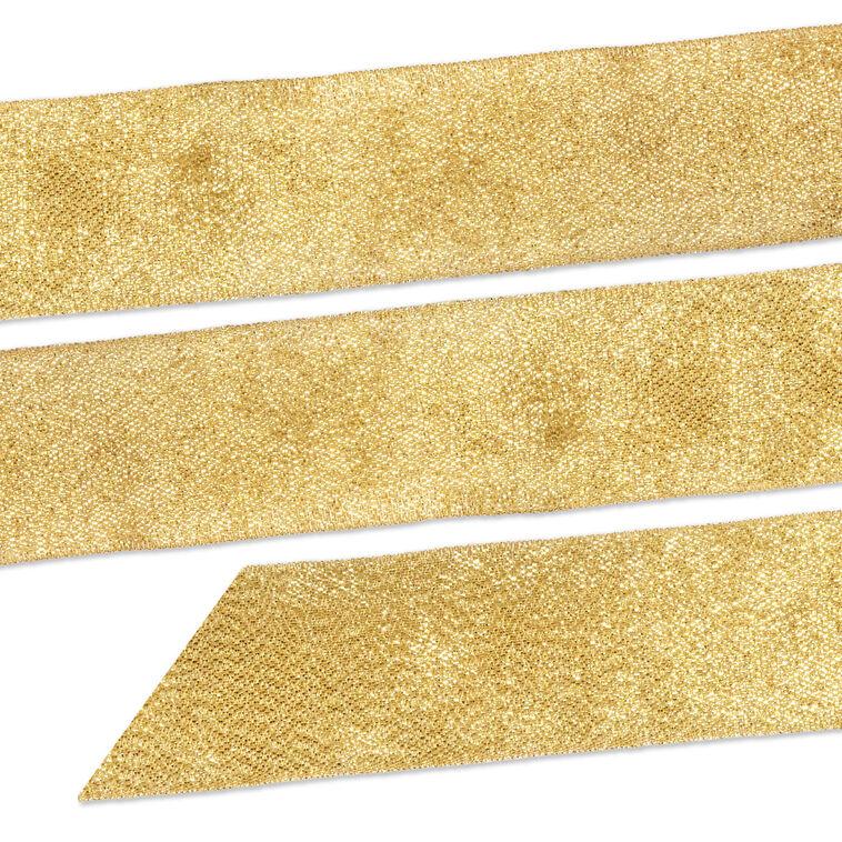 Hallmark 1 1/2" Gold Metallic Ribbon