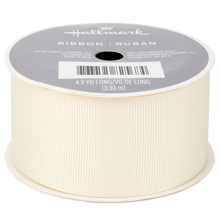 hallmark 1.5" Antique White Grosgrain Ribbon 12.9'