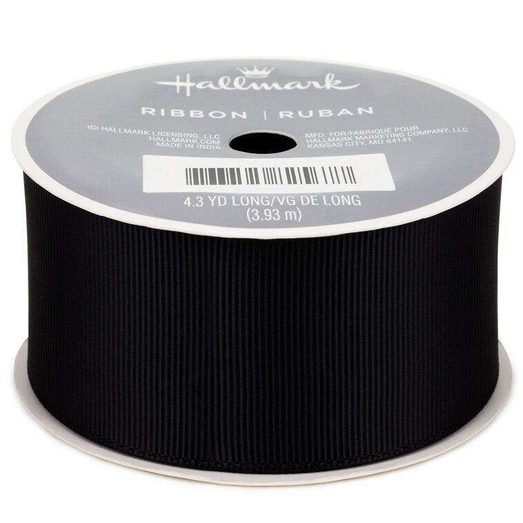 hallmark 1.5" Black Grosgrain Ribbon 12.9'