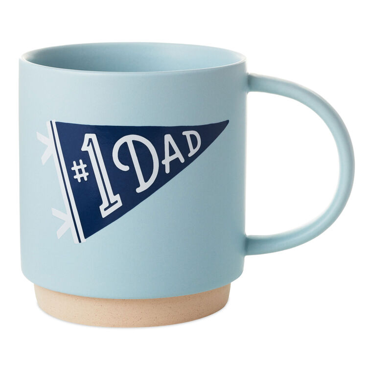 hallmark #1 Dad Banner Mug 16 oz