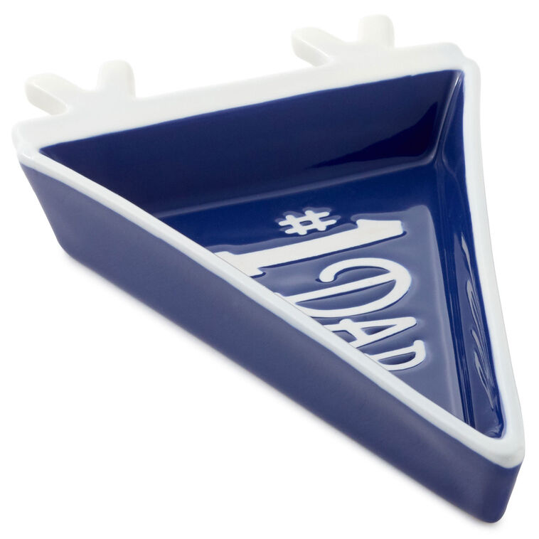 hallmark #1 Dad Pennant-Shaped Trinket Tray
