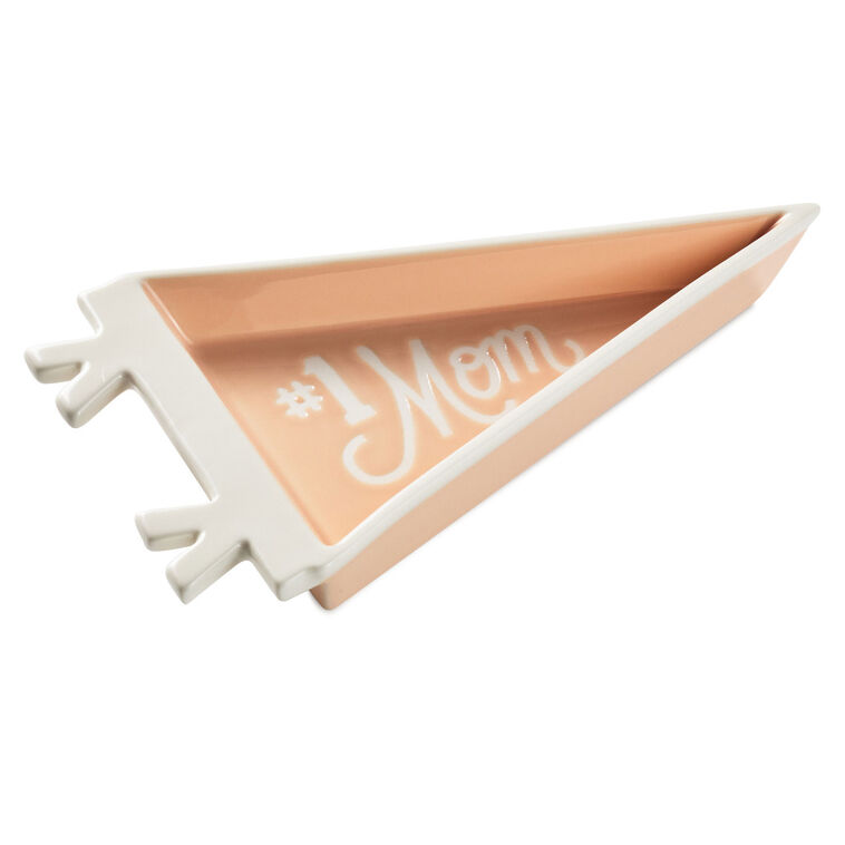 Hallmark #1 Mom Pennant Trinket Dish