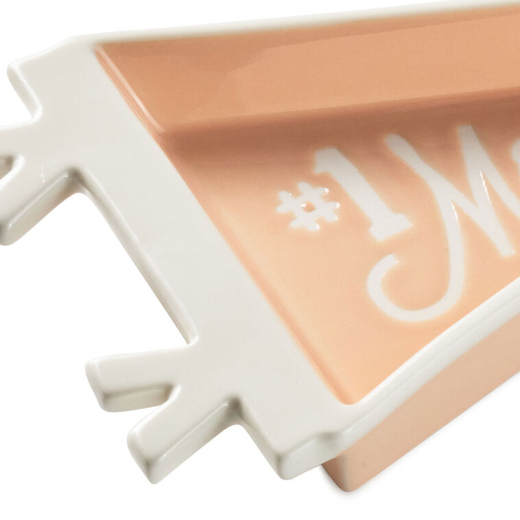 Hallmark #1 Mom Pennant Trinket Dish