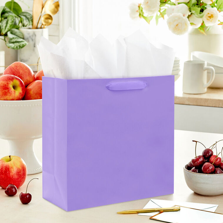 Hallmark 10.4" Lavender Large Square Gift Bag