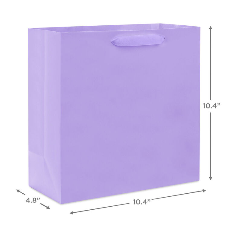 Hallmark 10.4" Lavender Large Square Gift Bag