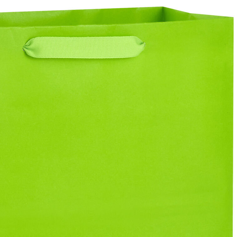 Hallmark 10.4" Lime Green Large Square Gift Bag