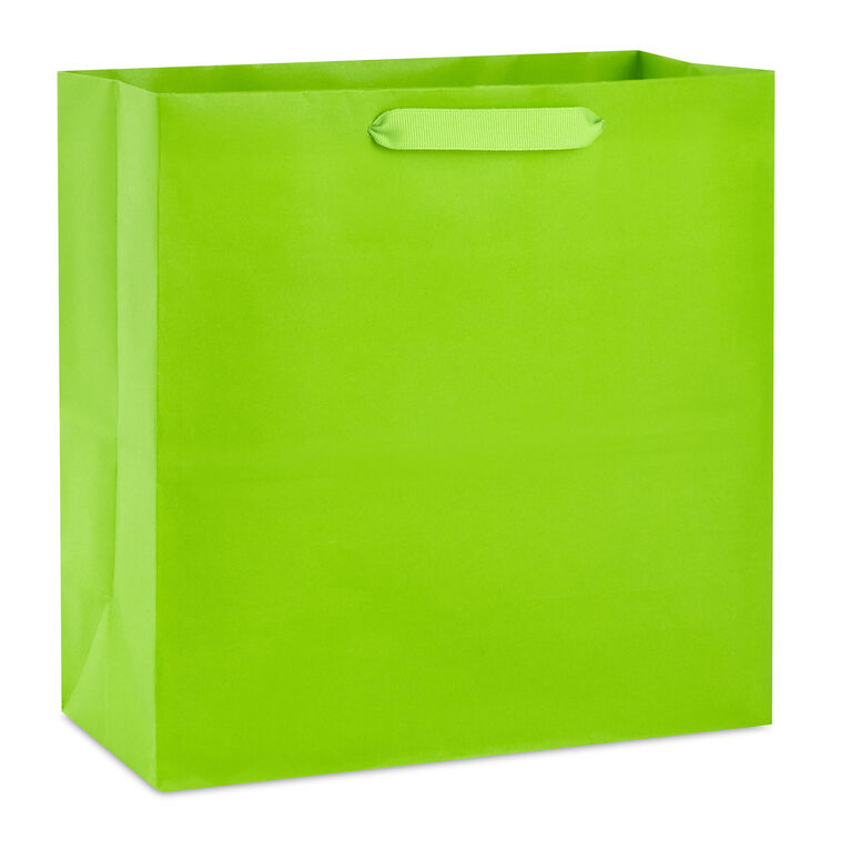 hallmark 10.4" Lime Green Large Square Gift Bag