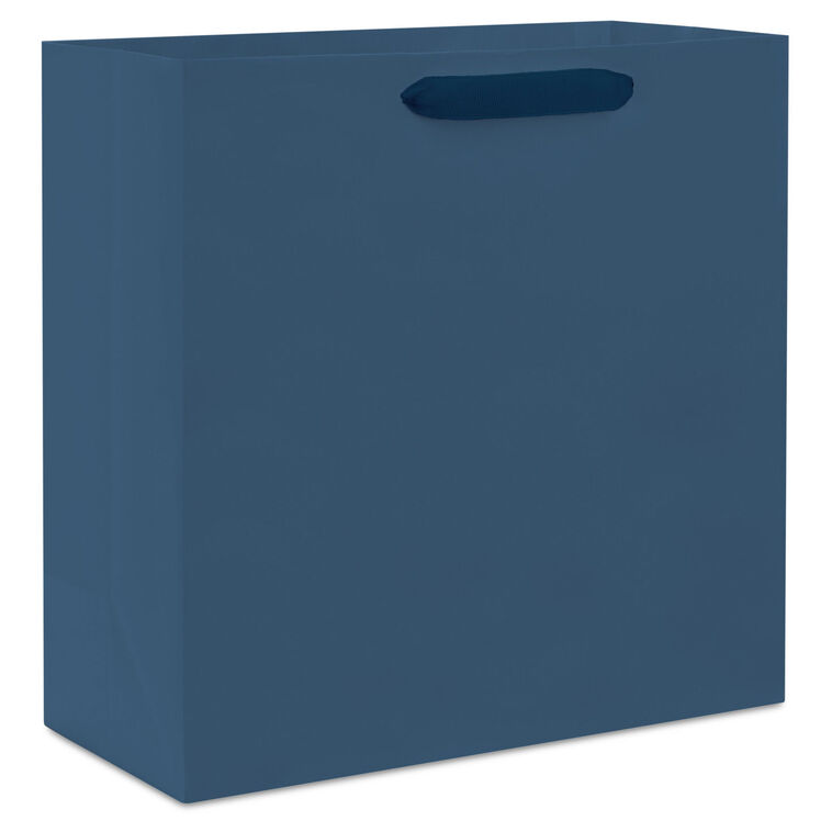 hallmark 10.4" Navy Blue Large Square Gift Bag