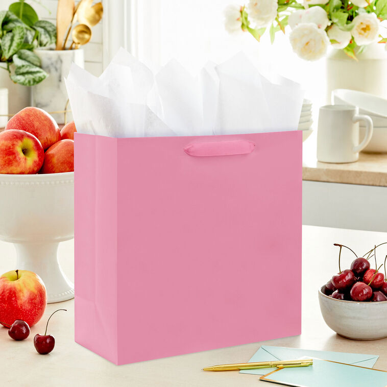 Hallmark 10.4" Pink Large Square Gift Bag