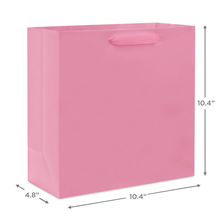 Hallmark 10.4" Pink Large Square Gift Bag