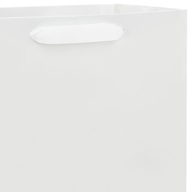 Hallmark 10.4" White Large Square Gift Bag