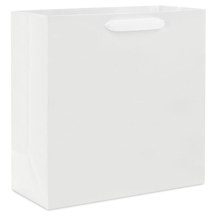 hallmark 10.4" White Large Square Gift Bag
