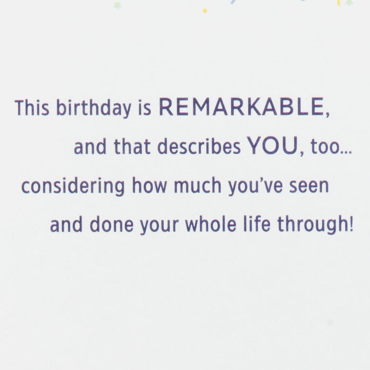 Hallmark 100 Years Amazing 100th Birthday Card