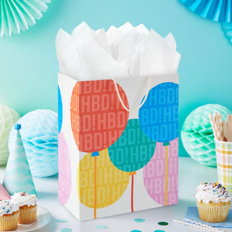 Hallmark 13" Balloons Large Birthday Gift Bag