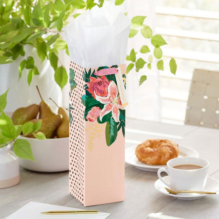 Hallmark 13" Birthday Bouquet Wine Gift Bag