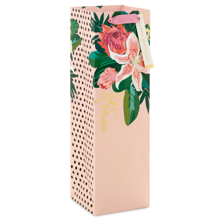 hallmark 13" Birthday Bouquet Wine Gift Bag