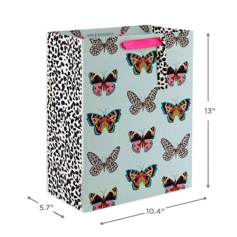 Hallmark 13" Butterflies On Mint Large Gift Bag