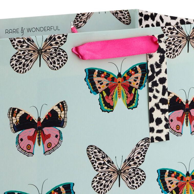 Hallmark 13" Butterflies On Mint Large Gift Bag