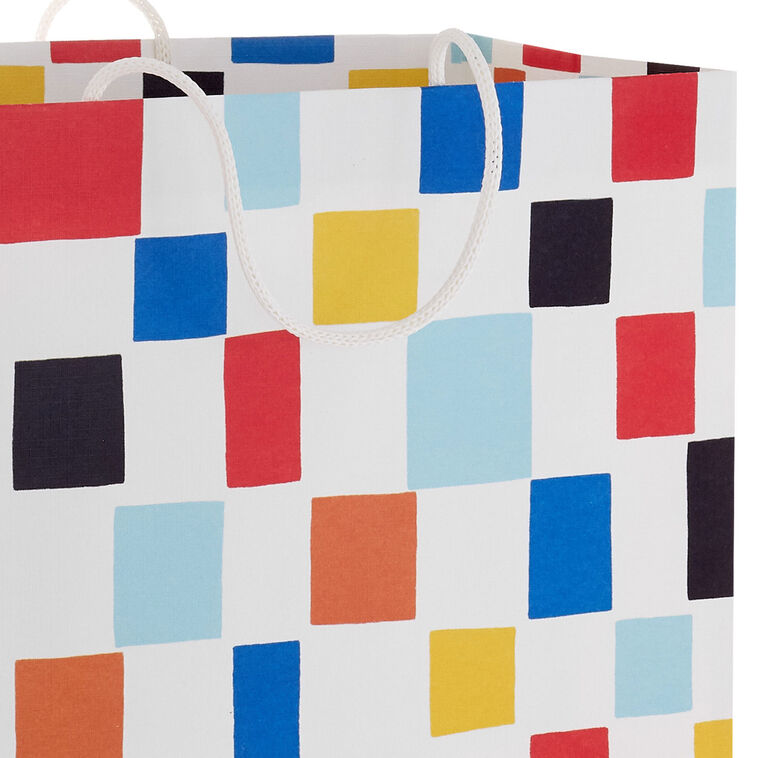 Hallmark 13" Colorful Checkered Large Gift Bag