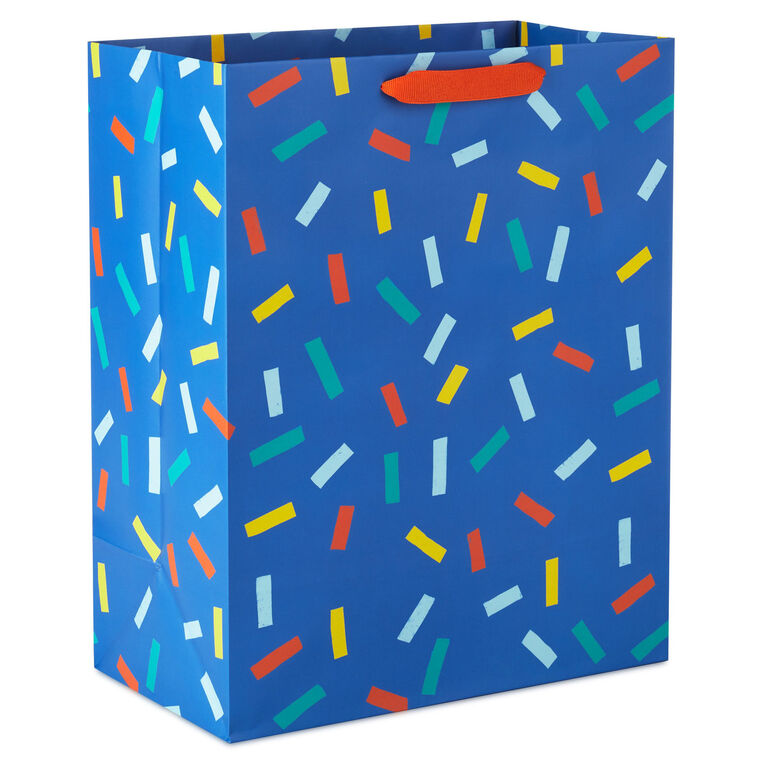 hallmark 13" Confetti on Blue Large Gift Bag