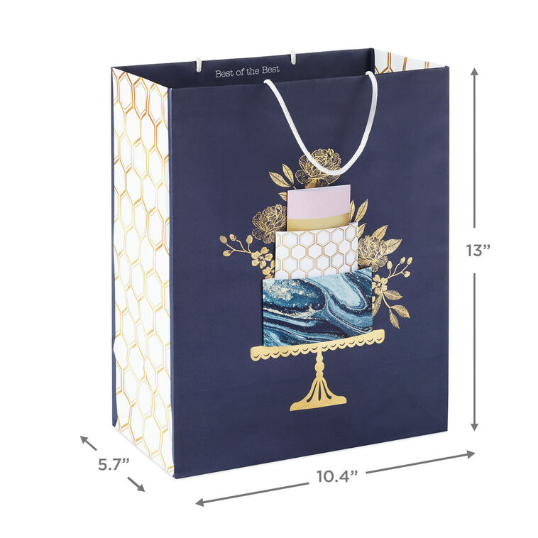 Hallmark 13" Elegant Cake Large Gift Bag
