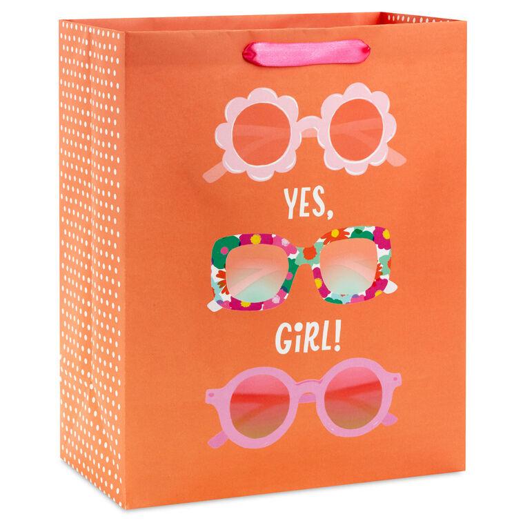 hallmark 13" Fun Sunnies on Orange Large Gift Bag