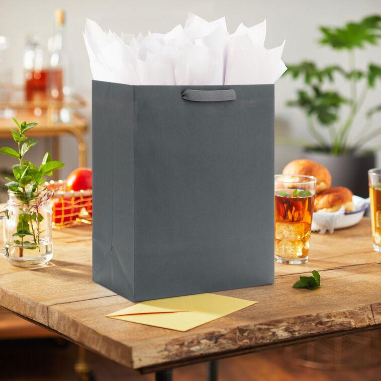Hallmark 13" Gray Large Gift Bag