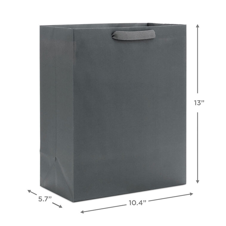 Hallmark 13" Gray Large Gift Bag