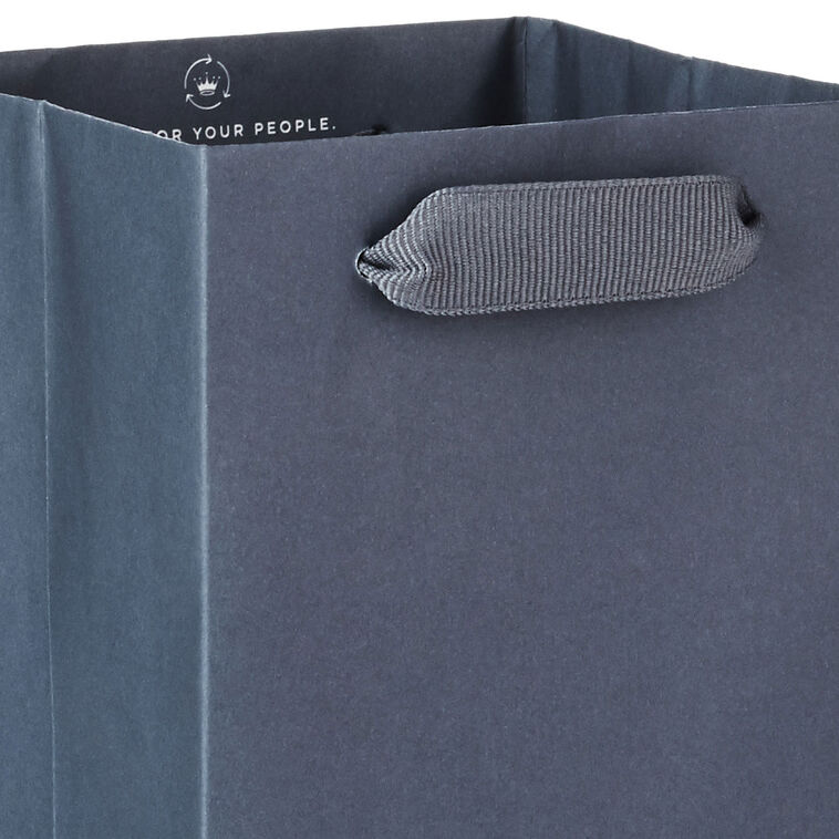 Hallmark 13" Gray Wine Gift Bag