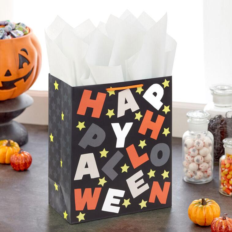 Hallmark 13" Happy Halloween Letters Large Gift Bag