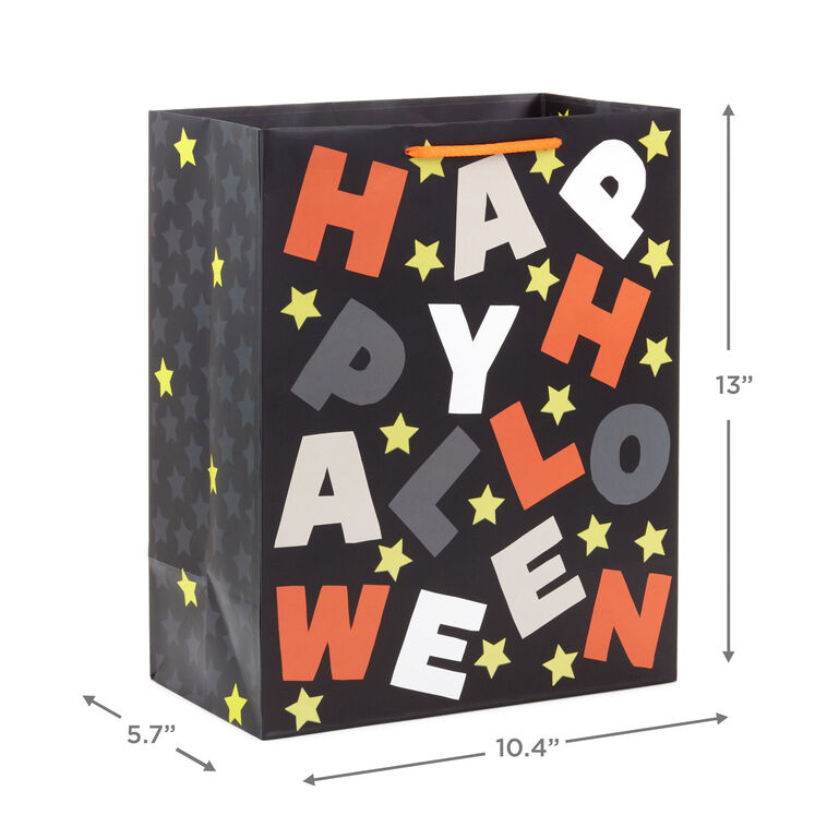 Hallmark 13" Happy Halloween Letters Large Gift Bag