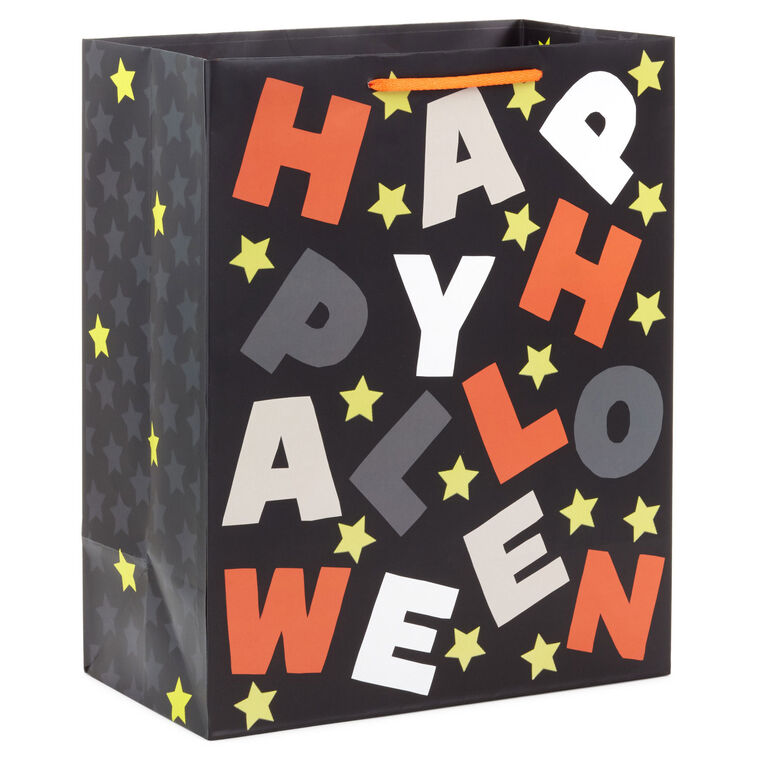 hallmark 13" Happy Halloween Letters Large Gift Bag