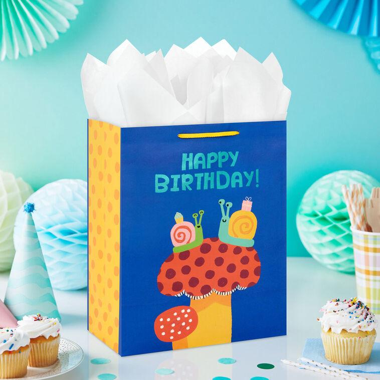Hallmark 13" Happy Snails Large Birthday Gift Bag