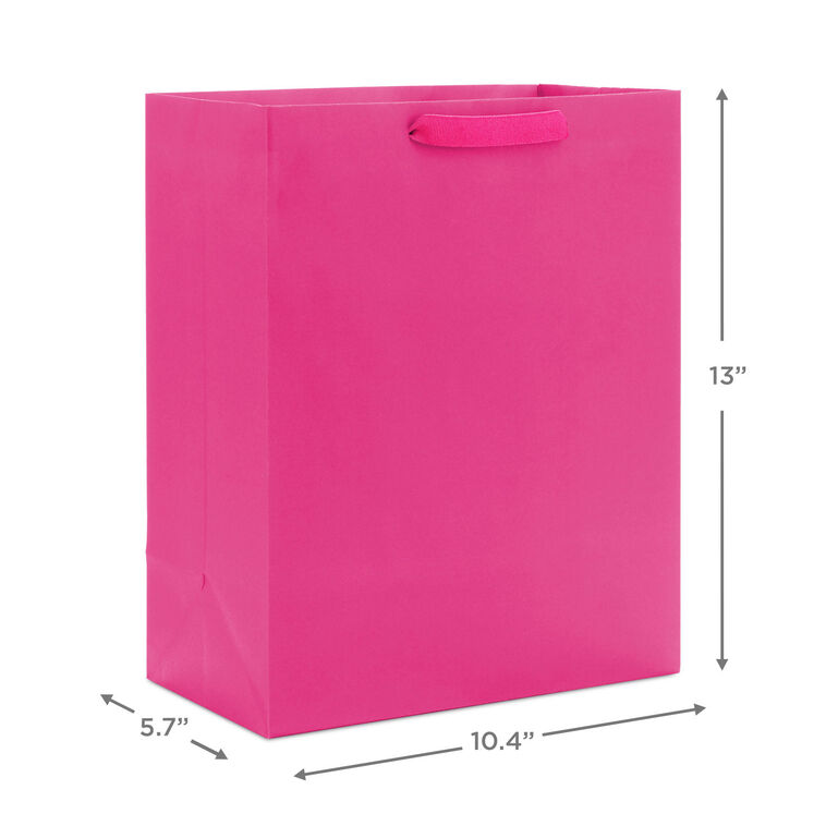 Hallmark 13" Hot Pink Large Gift Bag