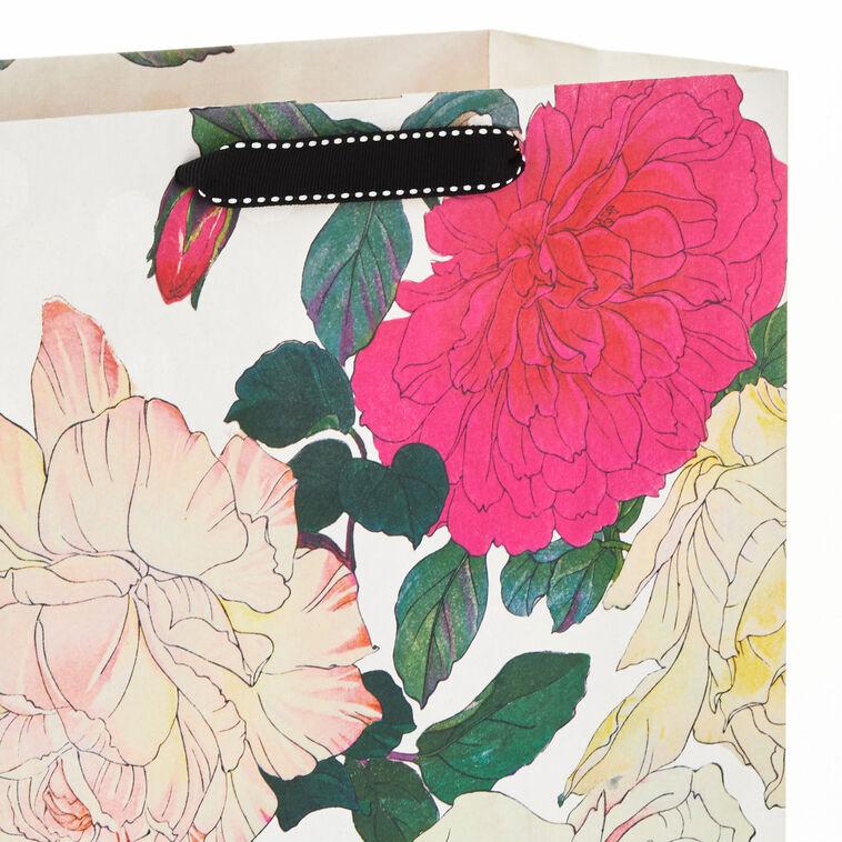 Hallmark 13" Illustrated Roses Large Gift Bag