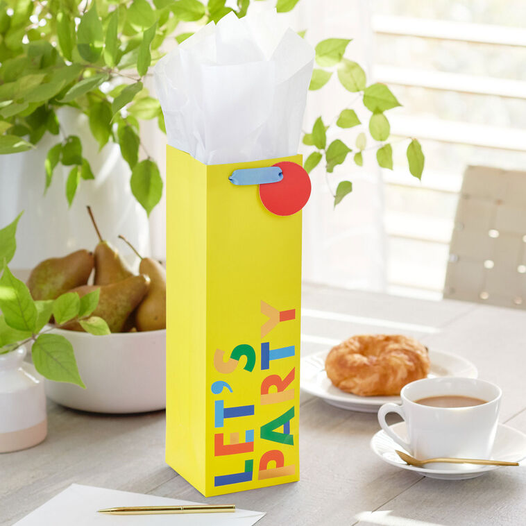 Hallmark 13" Let's Party Wine Gift Bag