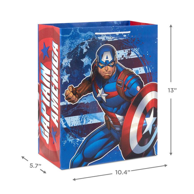 Hallmark 13" Marvel Captain America Large Gift Bag